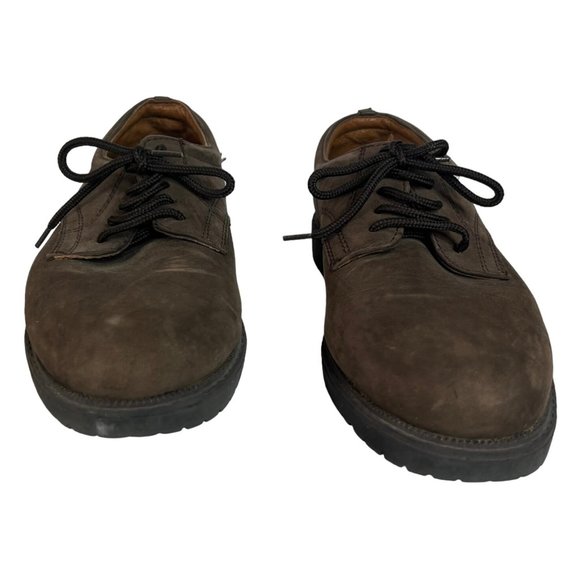 Claybrooke Mens Suede Leather Lace Up Shoes Brown Size 10 M - Picture 4 of 9